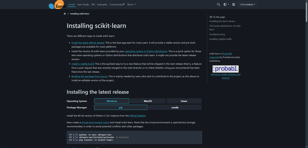Scikit-Learn 받기
