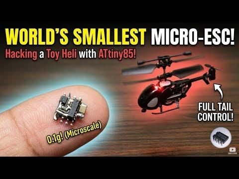 소개: 2/2.5채널 IR RC 헬리콥터 장난감을 3채널로 변환하는 방법(ATtiny85 Dead-Bug Mod).