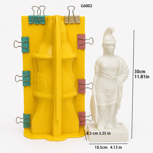 소개: 석고 주조용 30CM 아테나 전사 여신 실리콘 몰드를 만든 방법
