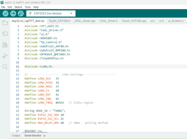 Arduino IDE Code