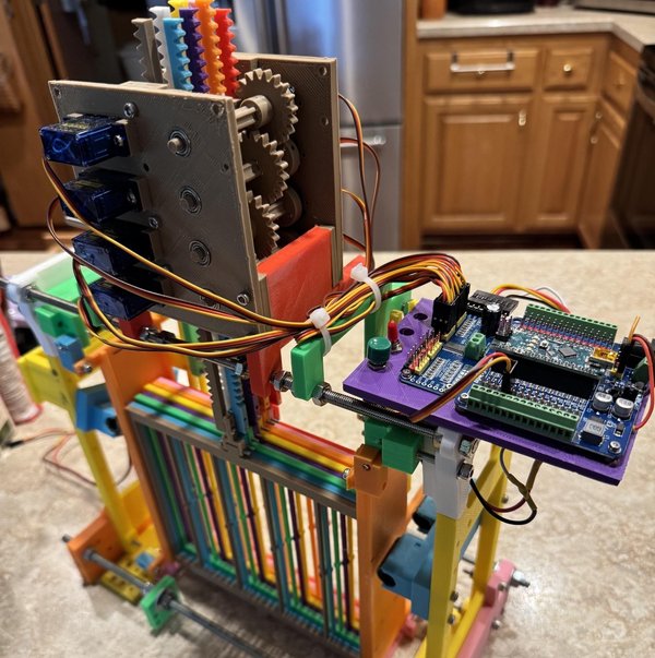소개: Dobby Loom용 멀티 샤프트 캐슬 – 3D 프린팅 및 Arduino Nano 자동화