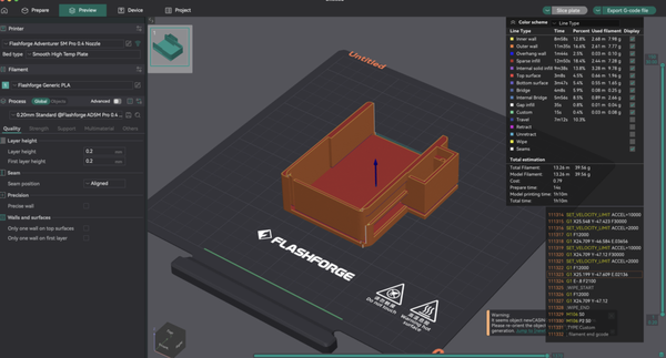 6단계: 케이스 3D 프린팅
