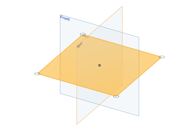 Onshape 평면도 스케치