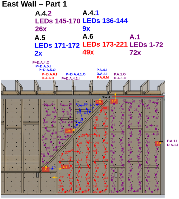 5단계: 계획 - LED 배선