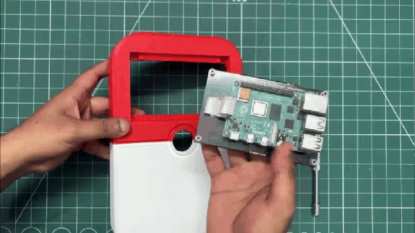 Raspberry Pi 및 디스플레이 조립
