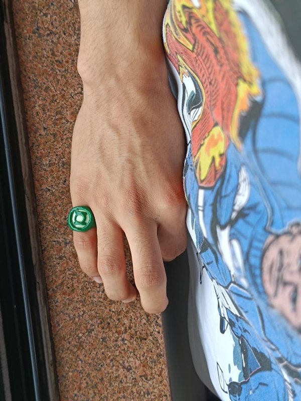 소개: Green Lantern 반지(PVC로 제작)