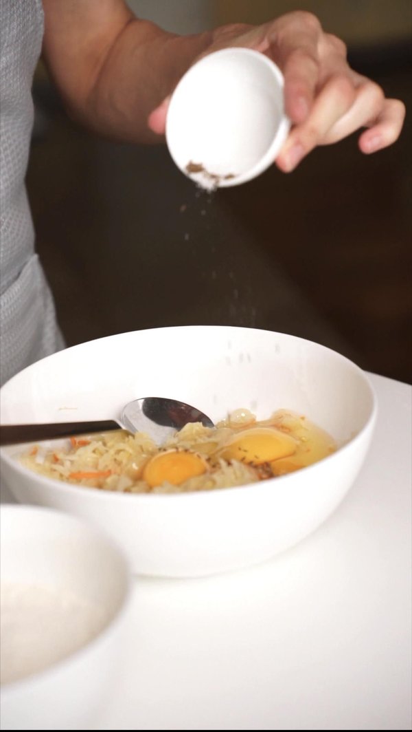 반죽을 섞고 숙성시키기
