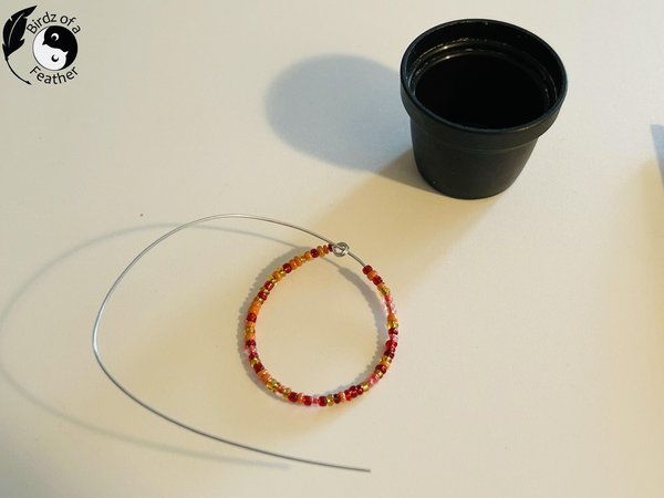 화분 링에 구슬 달기