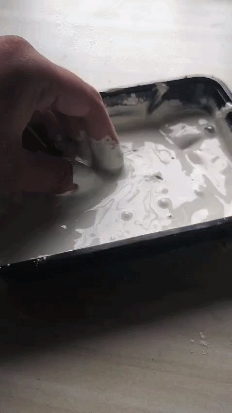 Moon용 백색 시멘트 준비