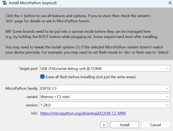 Micropython 설치