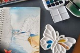 소개: DIY 나비 수채화 팔레트 - 세라믹 느낌