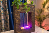 소개: 식물과 LED 조명이 있는 DIY 실내 분수