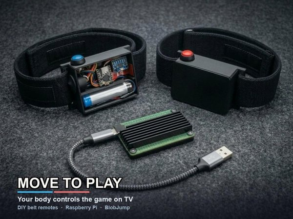 소개: 움직이며 플레이하기: 2인용 Raspberry Pi 게임을 위한 벨트 모션 컨트롤러