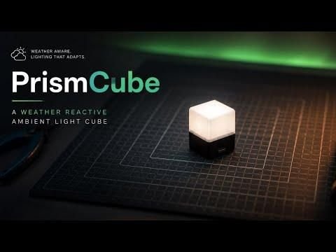 소개: PrismCube — 날씨에 반응하는 앰비언트 라이트 큐브