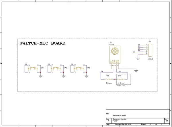 PCB 설계 - 스위치 보드
