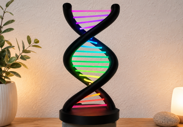 소개: 더블 헬릭스 LED 조각상