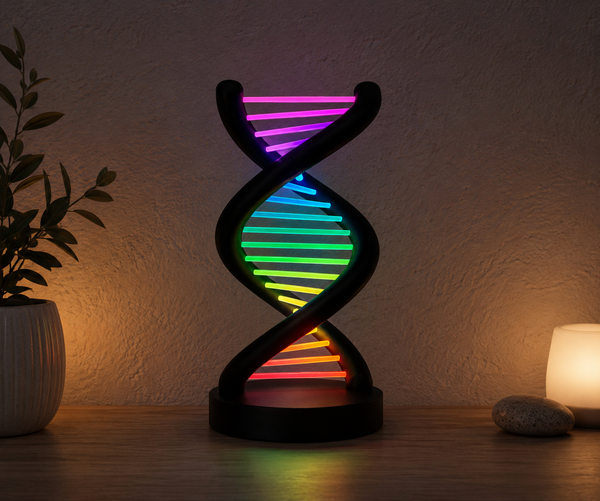 소개: 더블 헬릭스 LED 조각상