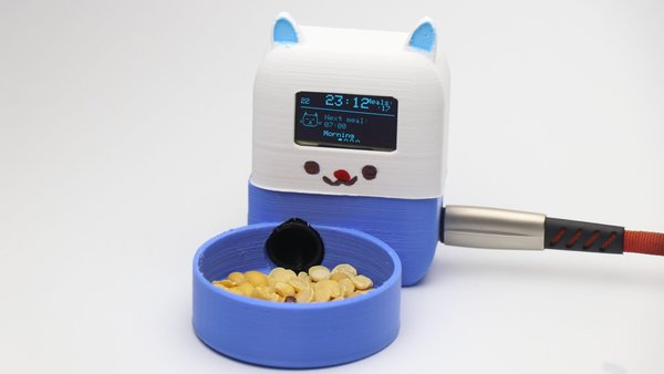소개: 스마트 급식 일정이 적용된 DIY 자동 고양이 사료 급식기