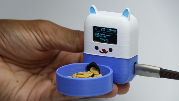 소개: 스마트 급식 일정이 적용된 DIY 자동 고양이 사료 급식기