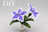 소개: 쉬운 DIY 보라색 파이프 클리너 꽃